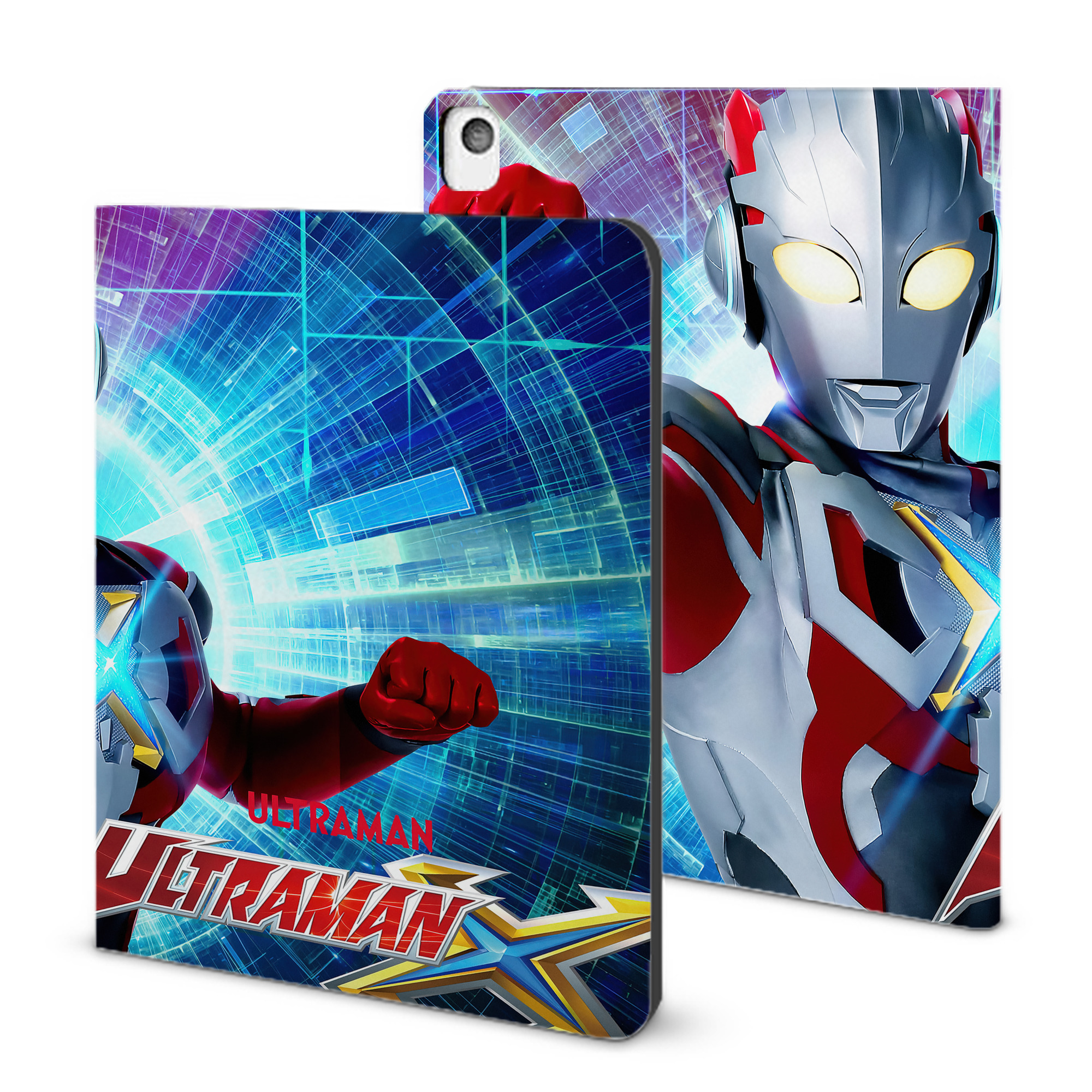 （画像用） ウルトラマン Ultraman IPadケース ペンホルダー付き ブックスタイルデザイン